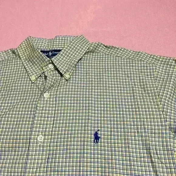 Vintage Ralph Lauren Mens Plaid Long Sleeve Button Up Shirt Yarmouth 16 32/33 - Picture 8 of 11